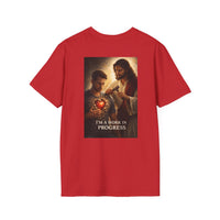 Load image into Gallery viewer, Male 'I'm a Work in Progress' Sacred Heart Jesus Graphic T-Shirt