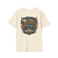 Load image into Gallery viewer, Male "I'm Not Perfect But God Still Loves Me" Christian Graphic T-Shirt