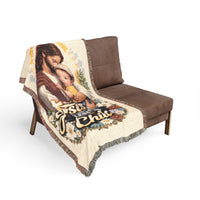 Load image into Gallery viewer, Jesus Bless This Child Woven Blanket — Baby Christian Keepsake Throw