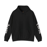 Load image into Gallery viewer, Male "I'm a Work in Progress" Jesus &amp; Sacred Heart Pullover Hoodie