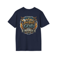 Load image into Gallery viewer, Male "I'm Not Perfect But God Still Loves Me" Christian Graphic T-Shirt