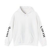 Load image into Gallery viewer, Male "I'm a Work in Progress" Jesus &amp; Sacred Heart Pullover Hoodie