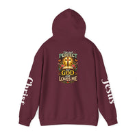 Load image into Gallery viewer, Unisex "I'm Not Perfect But God Still Loves Me" Pullover Hoodie
