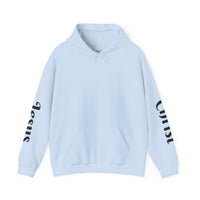 Load image into Gallery viewer, Male "I'm a Work in Progress" Jesus &amp; Sacred Heart Pullover Hoodie