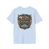 Load image into Gallery viewer, Male "I'm Not Perfect But God Still Loves Me" Christian Graphic T-Shirt